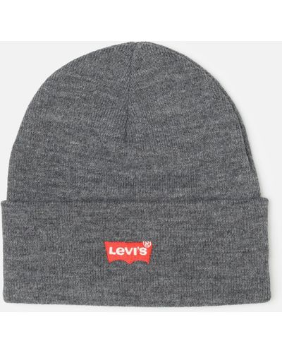 Levi's RED BATWING EMBROIDERED SLOUCHY BEANIE - Grau