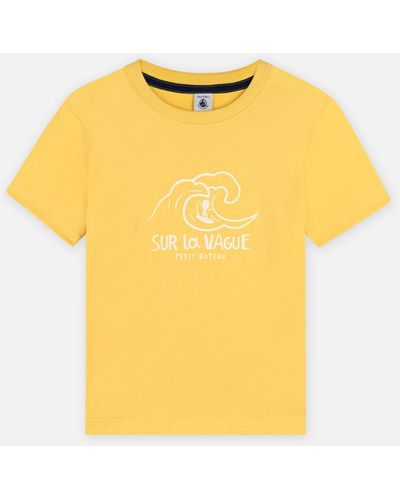 Petit Bateau Bisou - T-Shirt - Garçon - Gelb