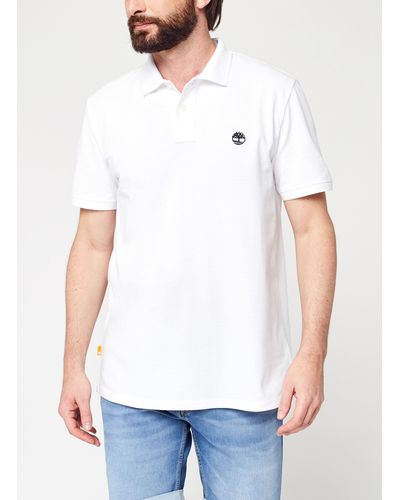 Timberland SS Millers River Pique Polo (RF) - Weiß