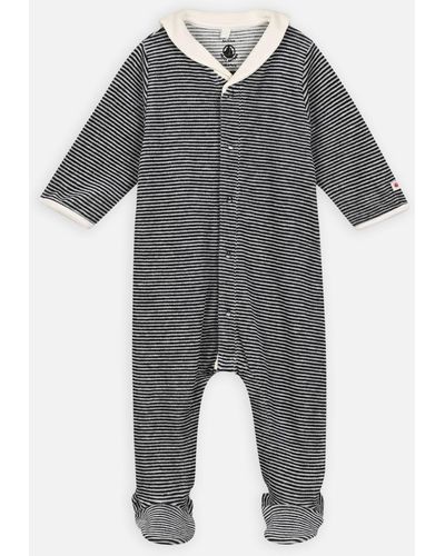 Petit Bateau Bamelo - Pyjama Avec Pieds - Bébé - Grau