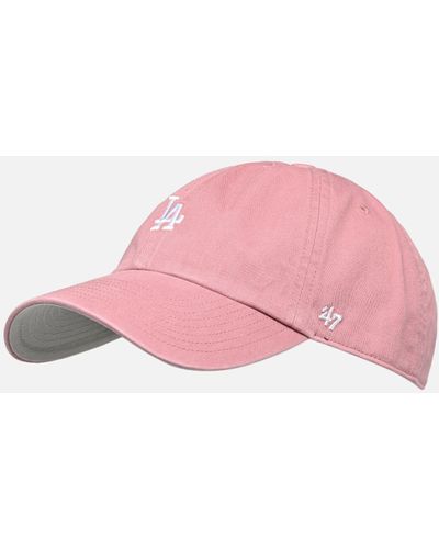 '47 47 CAP MLB LOS ANGELES DODGERS BASE RUNNER CLEAN UP - Pink