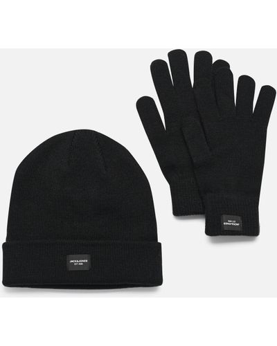 Jack & Jones Jacbeanie & Glove Knit Giftbox Jnr New - Schwarz