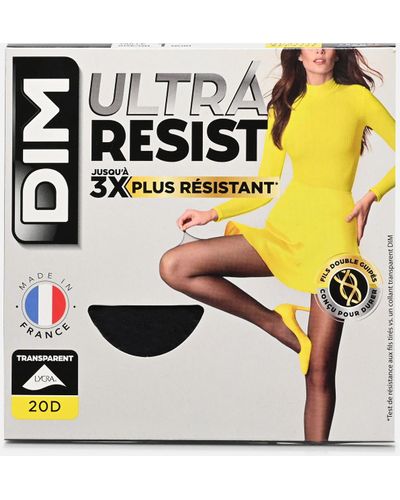 DIM Collant Transparent Ultra Resist 20D Noir - Schwarz