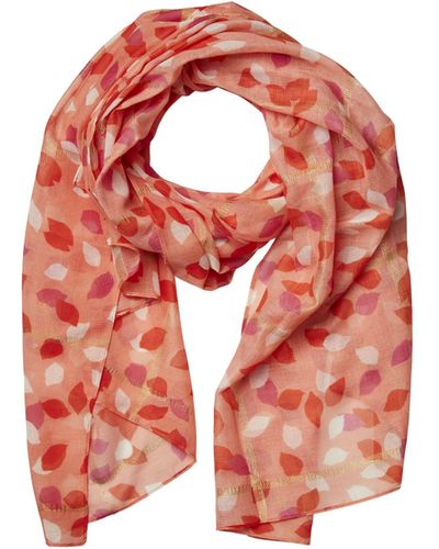 Pieces PCTASSELO LONG SCARF WITH LUREX KAC FC - Pink