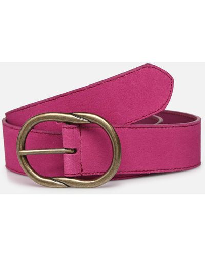 Pieces Laura Suede Jeans Belt - Pink
