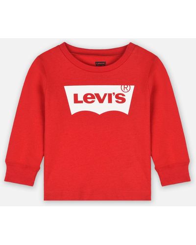 Levi's LS Batwing Tee - Rot