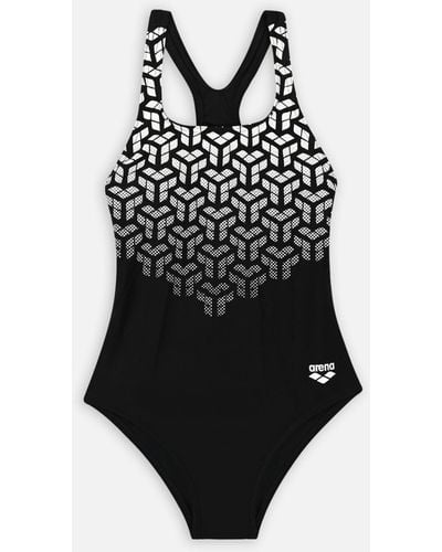 Arena GIRL'S KIKKO V SWIMSUIT SWIM PRO BACK - Schwarz