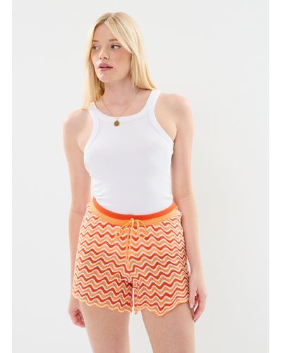 Noisy May Nmsadie Hw Knit Shorts - Weiß