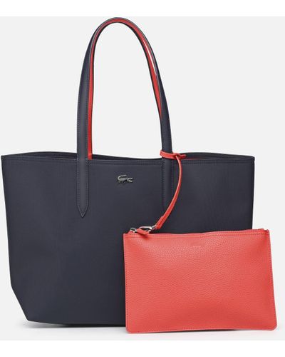 Lacoste Anna Réversible Bicolore Shopping Bag - Blau