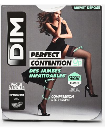 DIM Up Perfect Contention Transparent 25D Noir - Schwarz