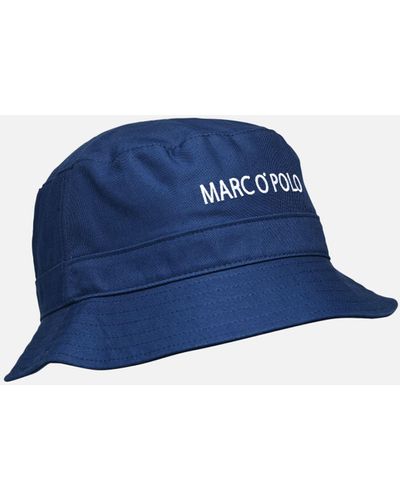 Marc O' Polo Hat, cotton style, stittching detail, jacqu. style - Blau