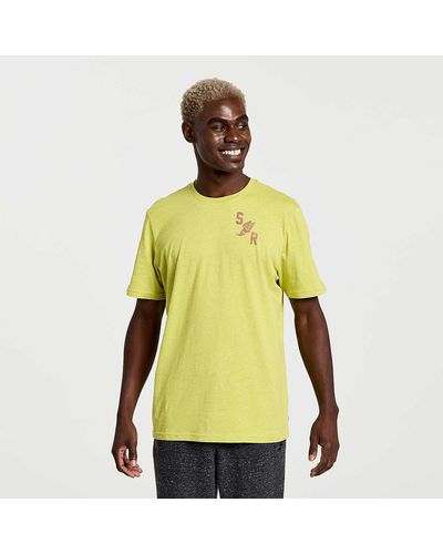 Saucony Rested T-shirt - Yellow