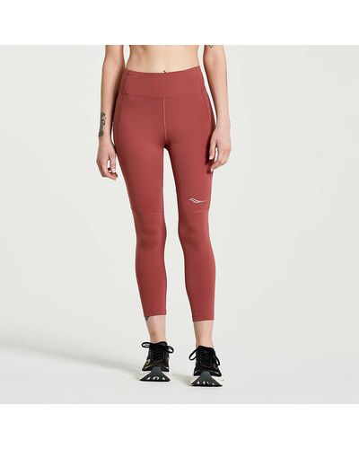 Saucony Fortify Crop Tight - Red