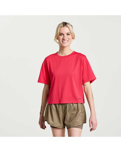 Saucony Elevate Short Sleeve - Red