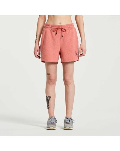 Saucony Rested Sweat Short - Pink