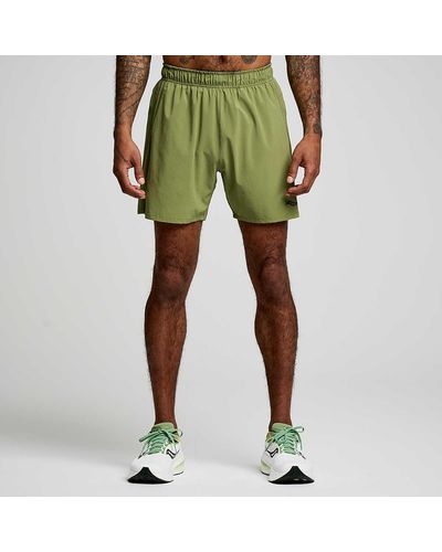 Saucony Outpace 5" Short - Green