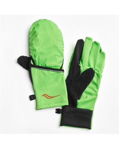 Saucony Fortify Vizi Convertible Glove - Green