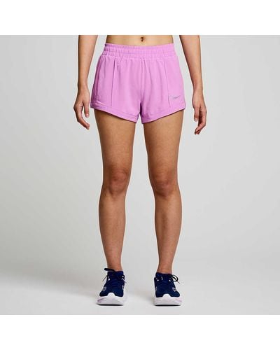 Saucony Outpace 3" Short - Pink