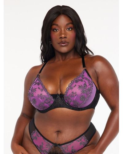 Savage X X-rated Lace Quarter-cup Bra in Black