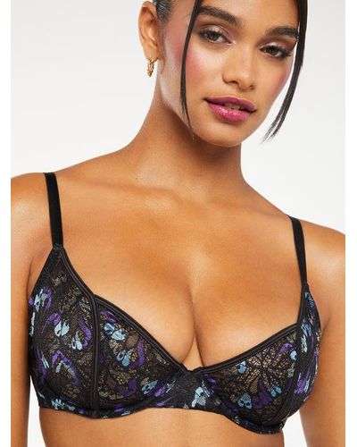 Savage X X-rated Lace Quarter-cup Bra in Black