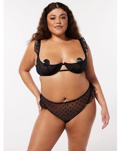 X-Rated Lace Quarter-Cup Bra