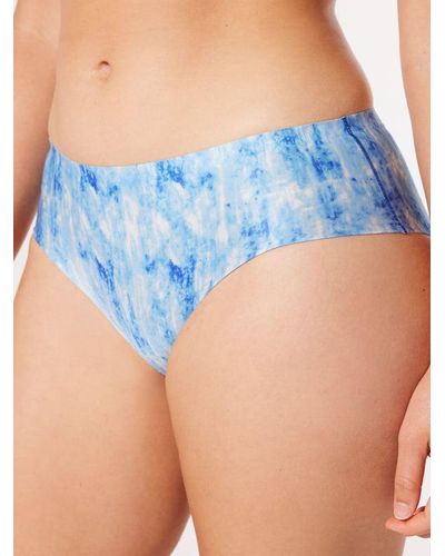 Savage X New Microfiber No-show Hipster Panty - Blue