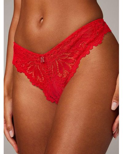 Romantic Corded Lace High-Waist Thong