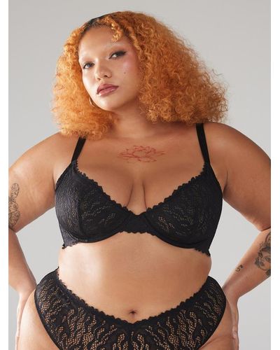 X-Rated Lace Quarter-Cup Bra