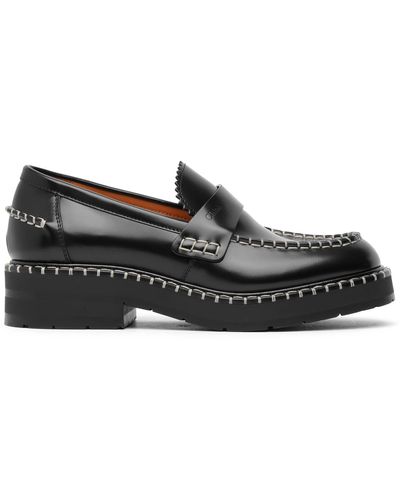 Chloé Noua Black Leather Loafers