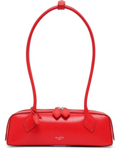 Alaïa Le Teckel Small Red Leather Bag