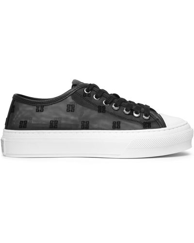 Givenchy City Low Black Mesh Trainers