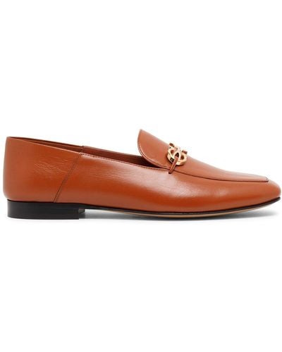 Ferragamo Louis Brown Leather Loafers