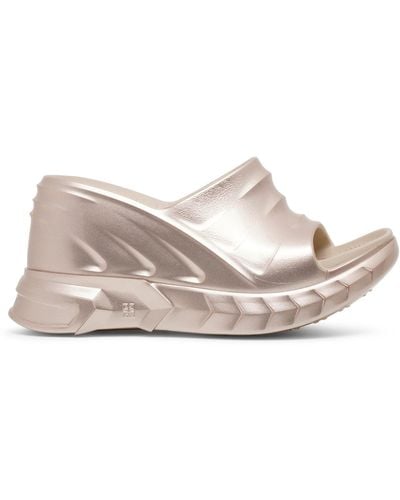 Givenchy Marshmallow Dusty Gold Wedges - Multicolour