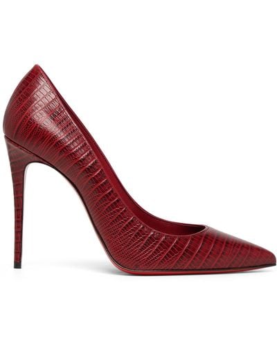 Christian Louboutin Kate 100 Red Lizzy Court Shoes