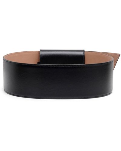 Alaïa Knot Belt Black Leather Belt