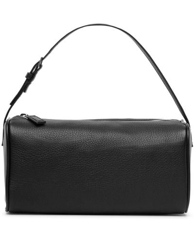 The Row 90's Black Small Grain Leather Bag