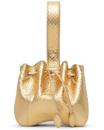 Alaïa Rose Marie Gold Bracelet Bag - Metallic