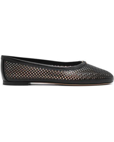 Chloé Marcie Black Perforated Ballerinas