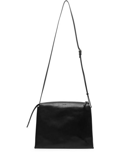 The Row Nu Twin Black Leather Bag
