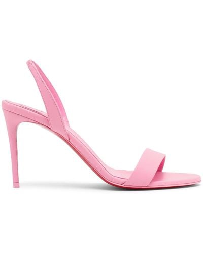 Christian Louboutin O Marylin 85 Pink Leather Sandals