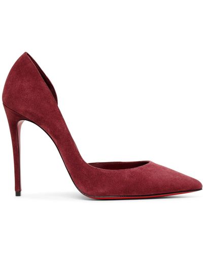 Christian Louboutin Iriza 100 Dark Red Suede Court Shoes