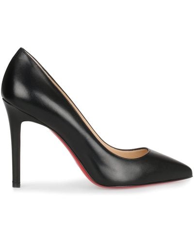 Christian Louboutin Pigalle 100 Black Leather Pump