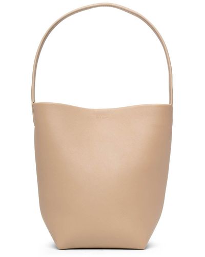 The Row Small N/s Park Light Beige Tote Bag - Brown