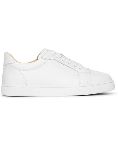 Christian Louboutin Vieirissima Perforated White Leather Sneakers