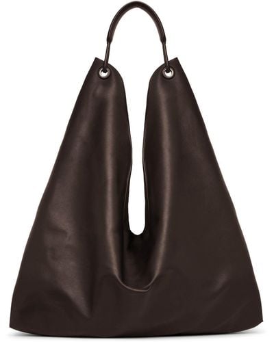 The Row Bindle 3 Dark Brown Shoulder Bag - Black