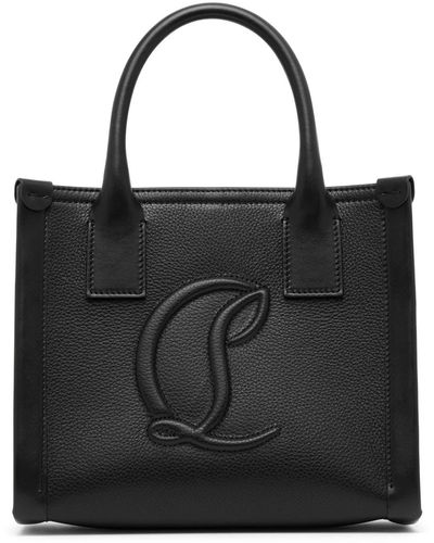 Christian Louboutin By My Side E/w Mini Black Leather Tote Bag