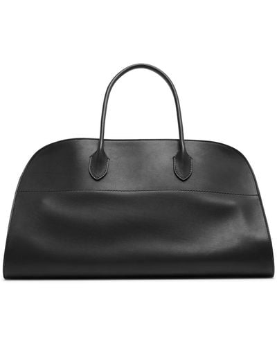 The Row Ew Margaux Black Leather Bag