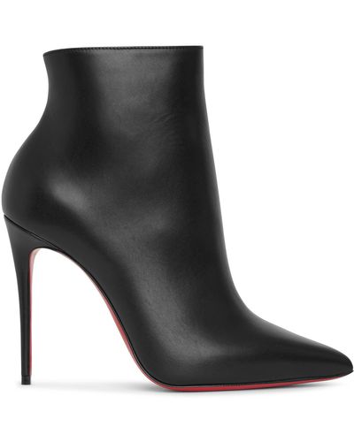 Christian Louboutin So Kate 100 Leather Bootie - Black