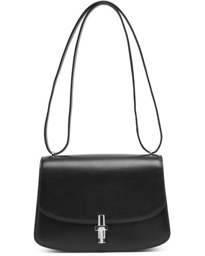The Row Leather Sofia 10 Bag - Black