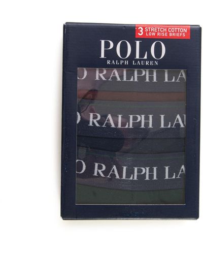 Ralph Lauren Set 3 Slip - Blu